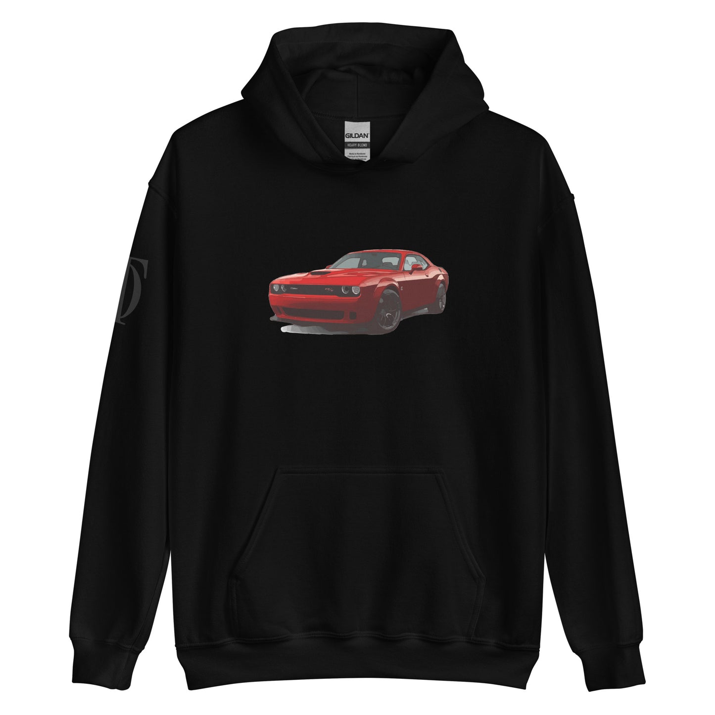 Dodge Challenger Hoodie With Shoulder Logo
