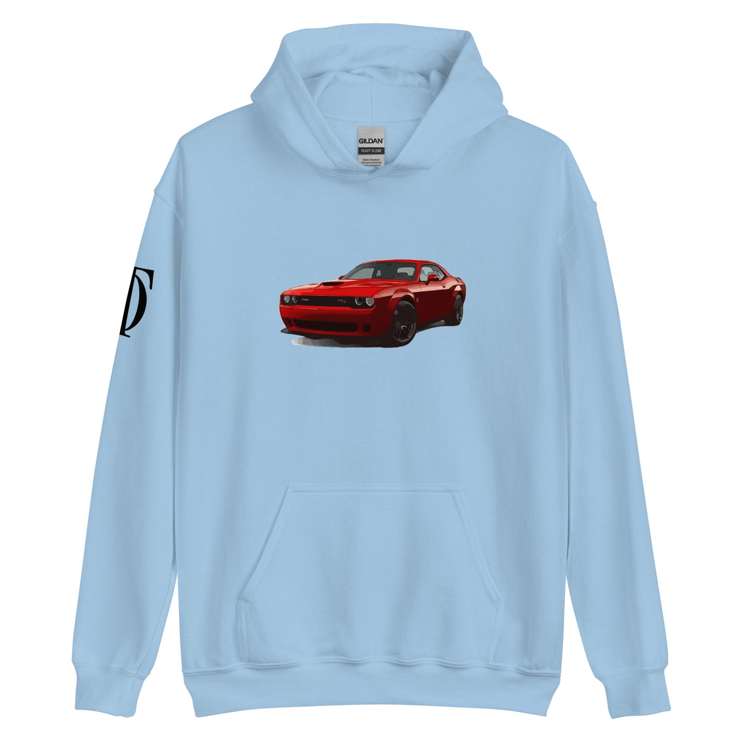 Dodge Challenger Hoodie With Shoulder Logo