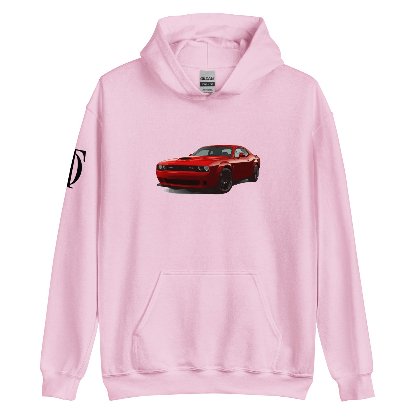 Dodge Challenger Hoodie With Shoulder Logo