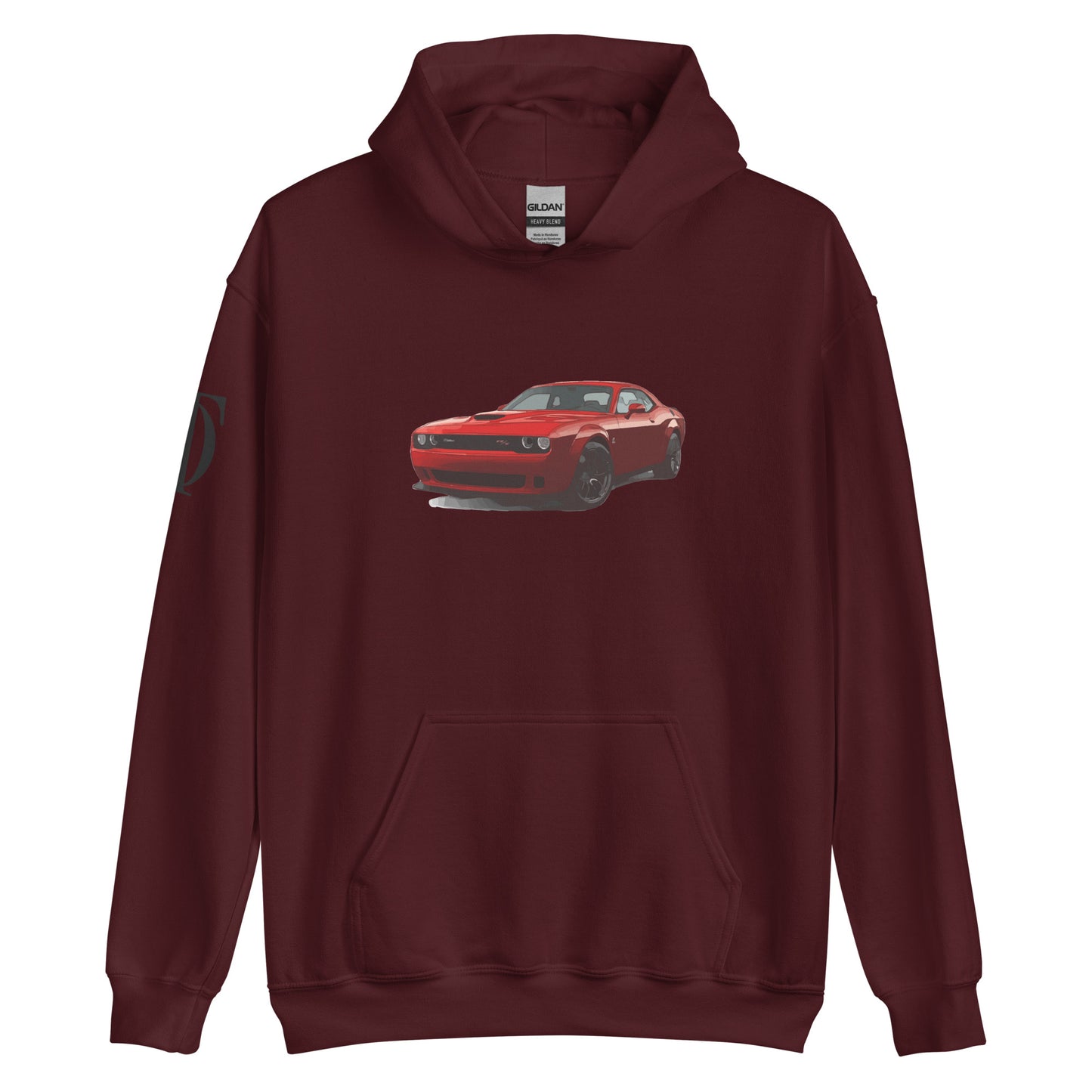 Dodge Challenger Hoodie With Shoulder Logo