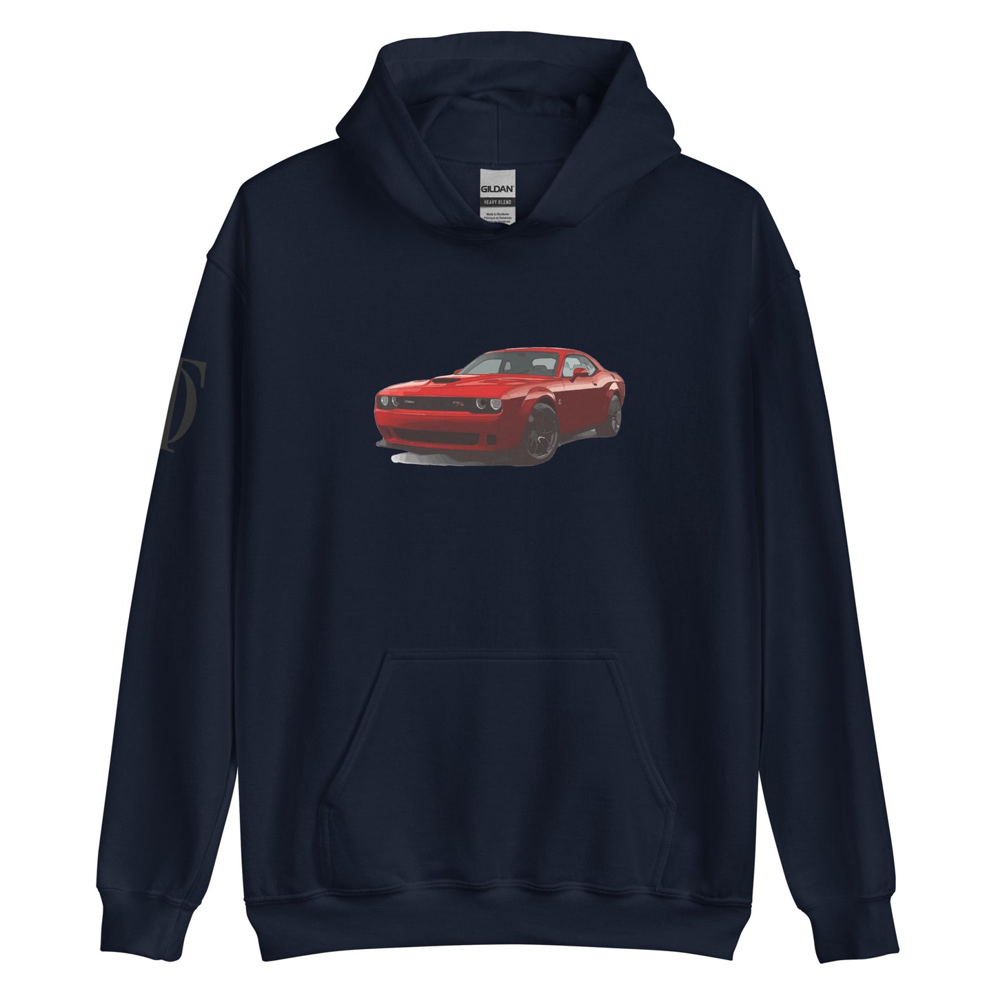 Dodge Challenger Hoodie With Shoulder Logo