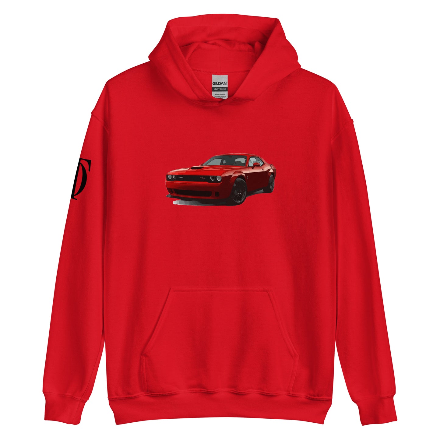 Dodge Challenger Hoodie With Shoulder Logo
