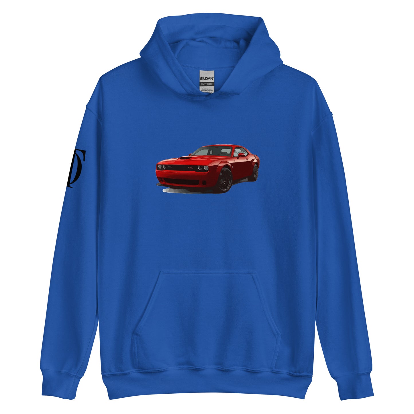 Dodge Challenger Hoodie With Shoulder Logo