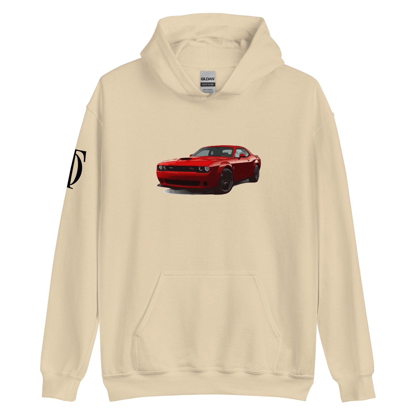 Dodge Challenger Hoodie With Shoulder Logo