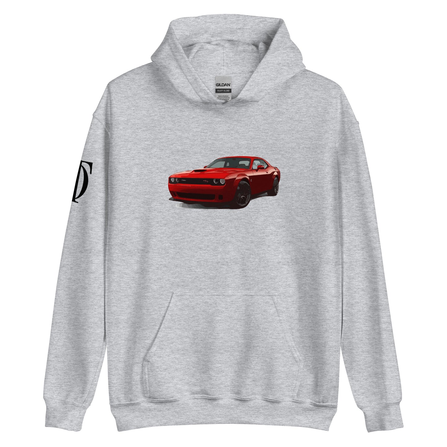 Dodge Challenger Hoodie With Shoulder Logo
