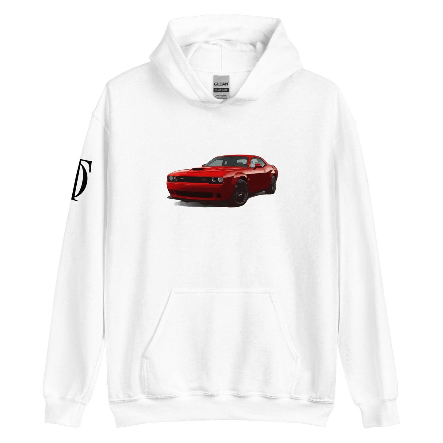 Dodge Challenger Hoodie With Shoulder Logo